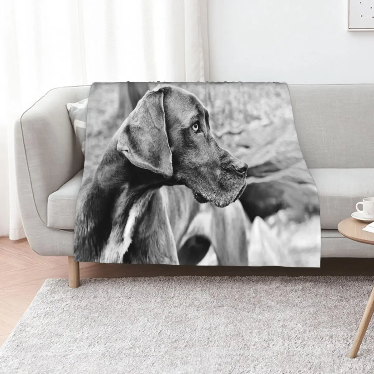 Blue Black Great Dane Throw Blanket Luxury Throw Hair Travel Giant Sofa Stuffeds Sofa Quilt Blankets