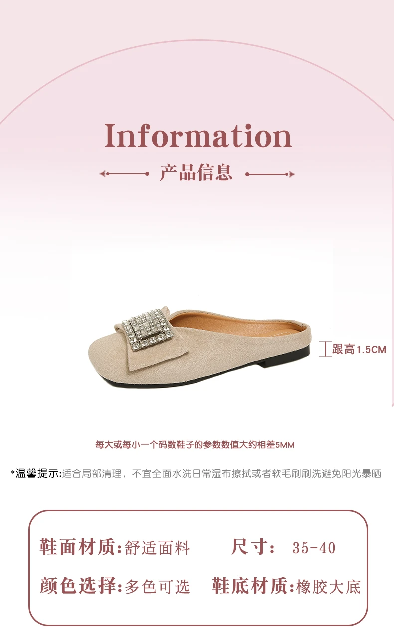 Berühmte Marke Frühling Retro Einzelnen Schuhe Bequeme Gummi Unten Damen Sandalen Breitere Zehen Box Ballerina Hausschuhe Stil – Detail 3