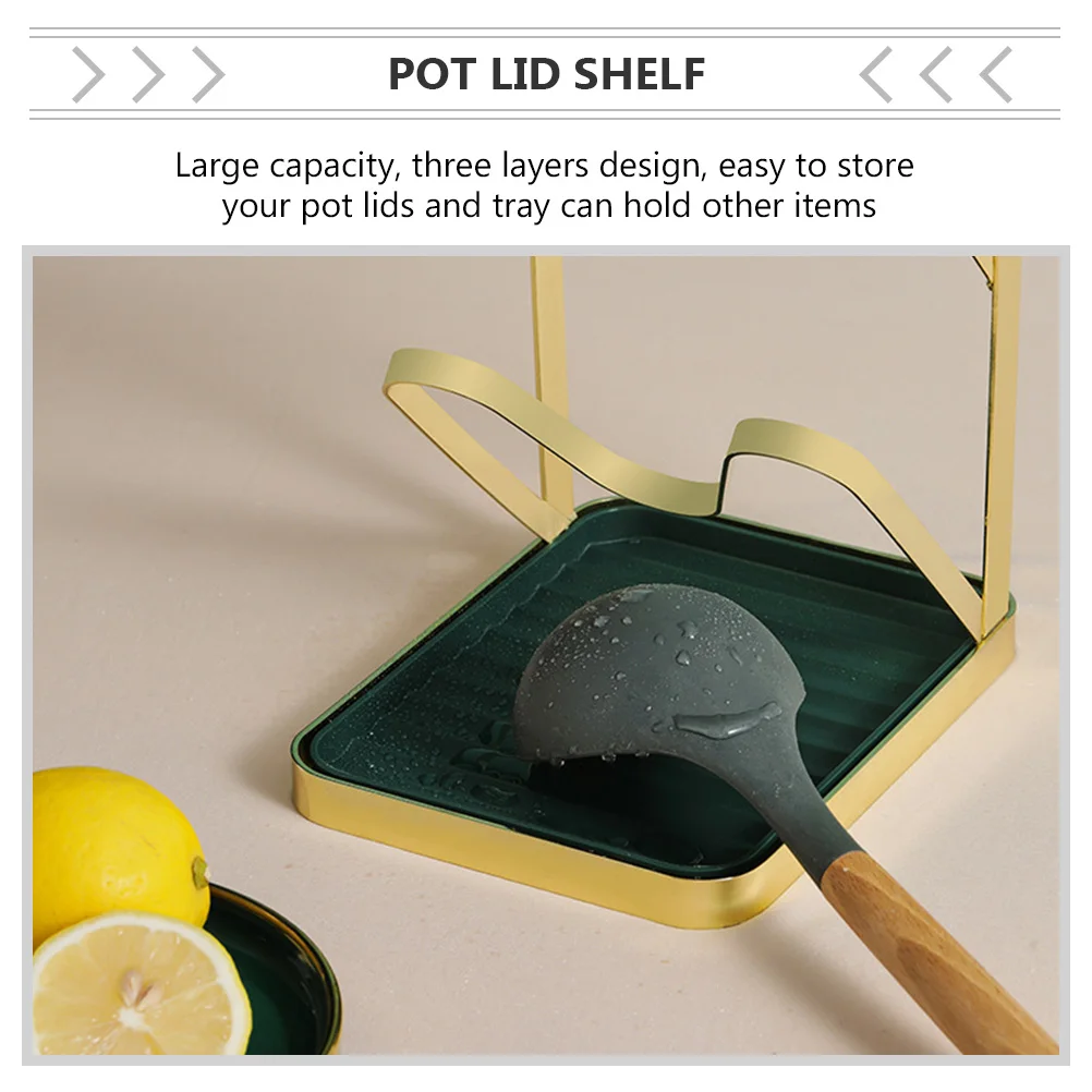 

1Pcs Multi-Tier Pot Lid Rack Sturdy Kitchen Storage Organizer Large Capacity Storage Stand for Home and Kitchen