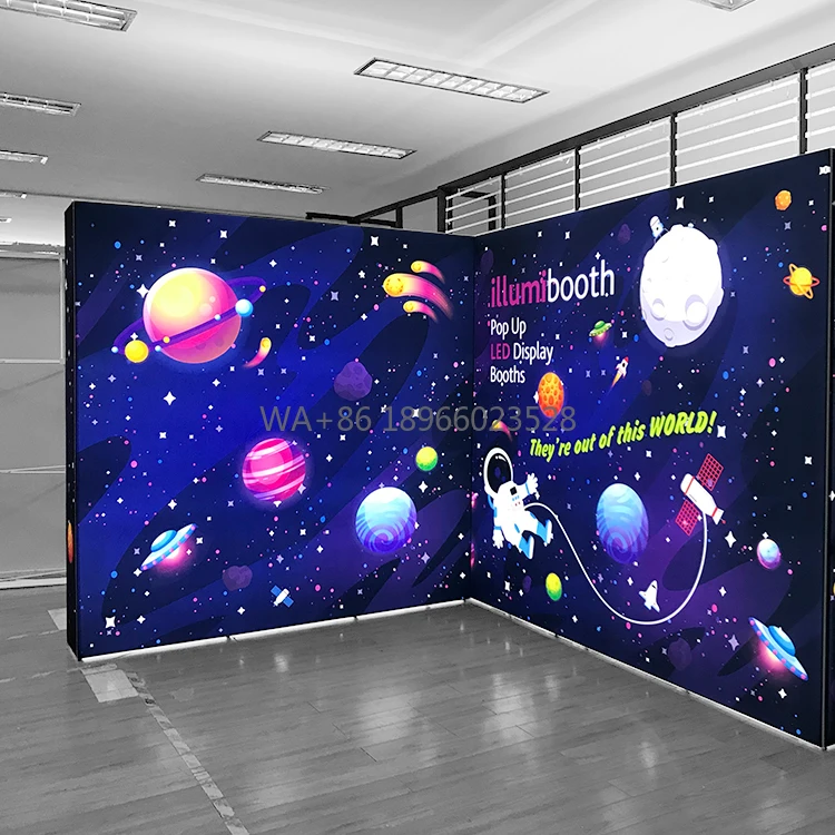 3x3 SEG Backlit Pop up Exhibition Booth Trade Show Event Background Stand Backdrop Stand