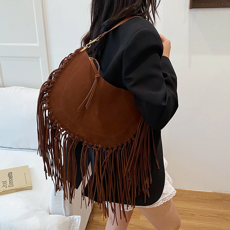 بلون شرابة موضة بولي PU حقيبة كتف سستة الخياطة مشبك حقيبة كروسبودي 2025 رائجة البيع حقائب للنساء Bolsas Femininas