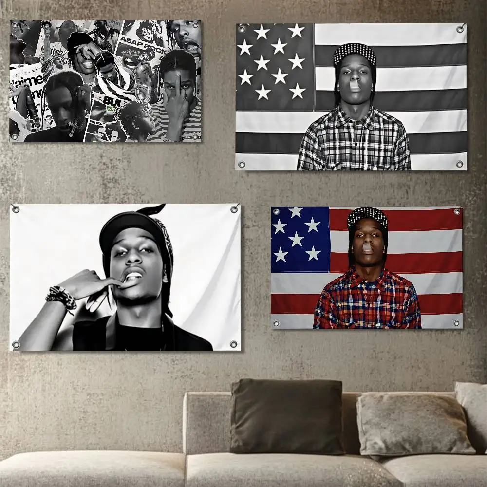 

cool Billboard 200 ASAP Rocky Flags for party living room camping bedroom carnival booth interior decorations