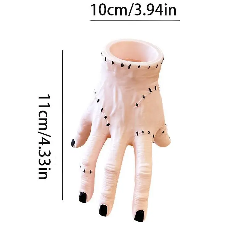 Horror Hand Multifunctional Pen Holder, Student Living Room Office Desk Bookshelf Storage Decorative Ornament, High-End Organize