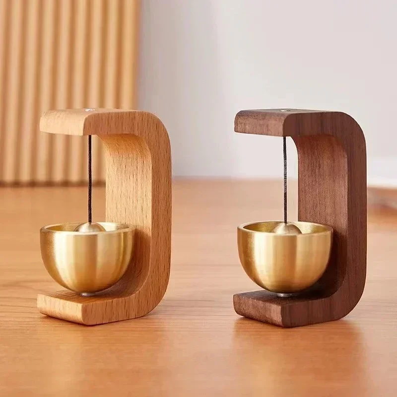 New Japanese Wooden Wind Chimes Wireless Doorbell Entrance Door Bell Decorative Wind Bell for Home Opening Hanging Decorations