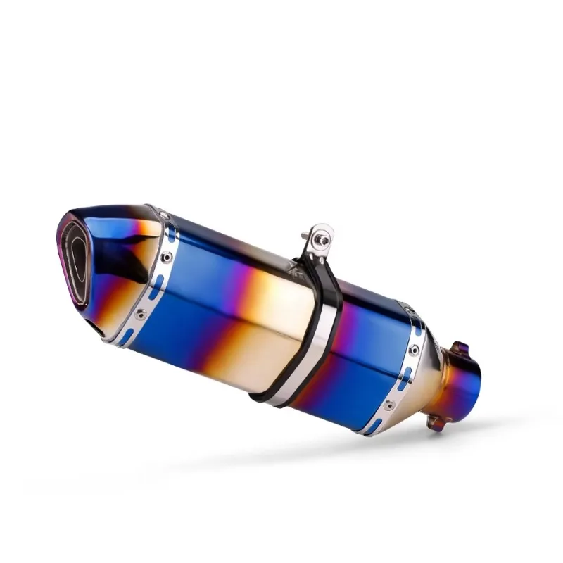 

SXLL 51 mm Motorcycle Exhaust Muffler Ak Exhaust Muffler Tube 370 mm for MT07 R3 S1000RR MT09 Z400 CBR650 Z900 ADV350 PCX150 R1