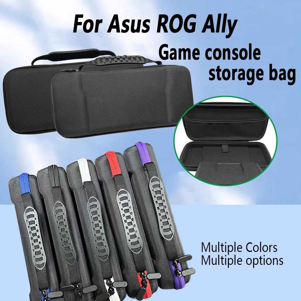 

For Asus ROR Ally Game Console Storage Bag Handheld Portable EVA Oxford Cloth Hard Bag Shockproof Protective Travel Carrying Bag