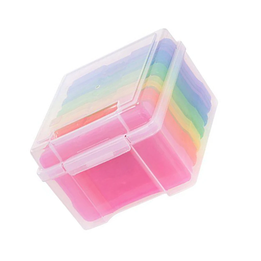 

1Set Photo Storage Case Plastic Greeting Card Organizer Thick Durable Material Removable Dividers for Scrapbook Craft Supplies