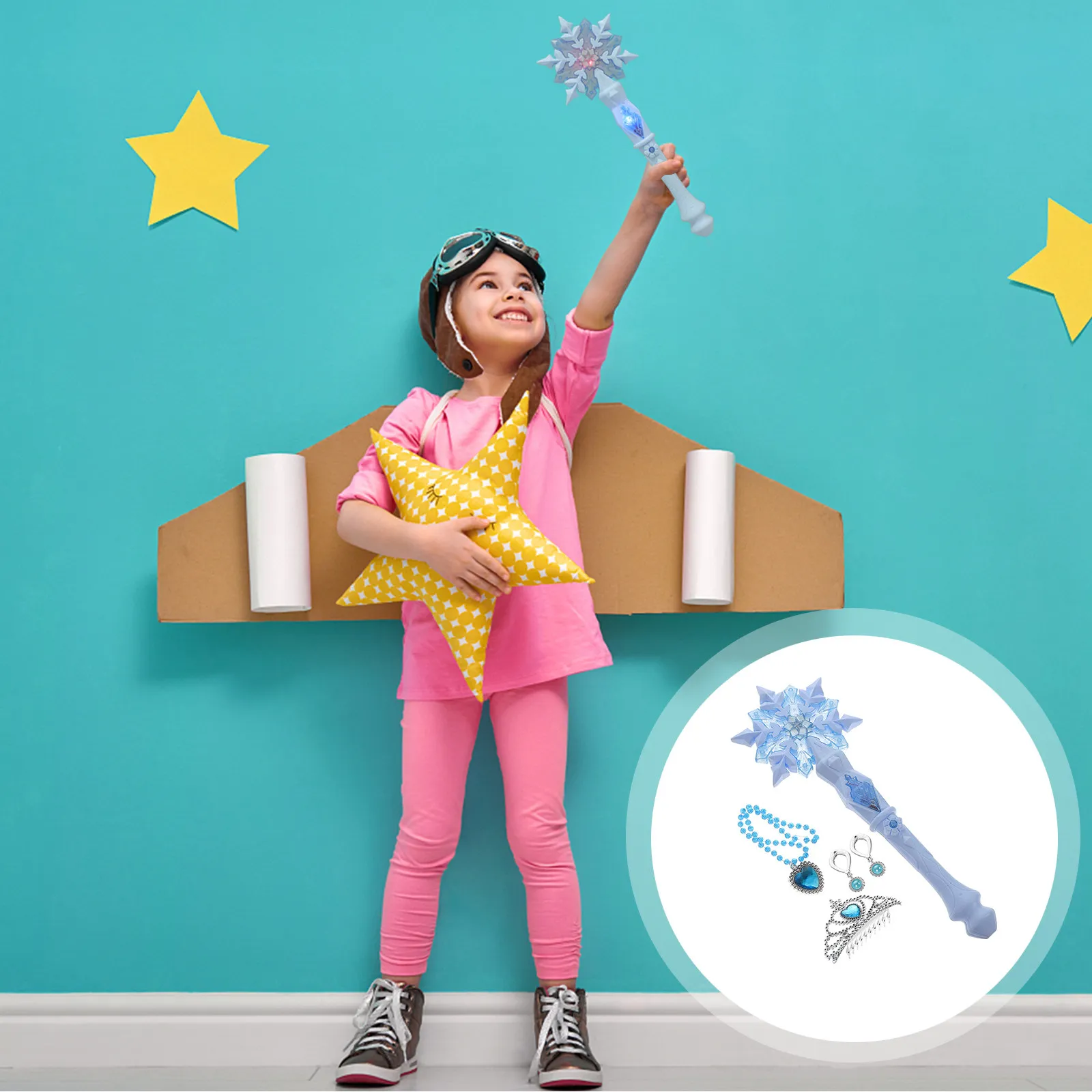 

1Pcs Glowing Durable Safe for Kids Easy to Carry Use Small Light Party Supply Handheld Glowing Atmosphere