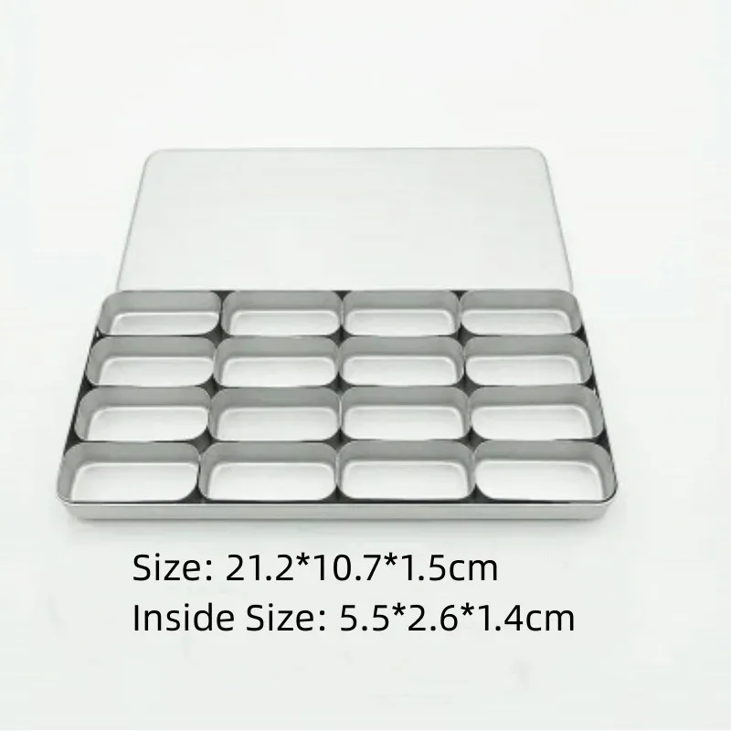 Dental 16 Slots Instruments Tray Disinfection Box Autoclavable Dentistry High Speed Diamond Bur Tools Endo File Storage Case