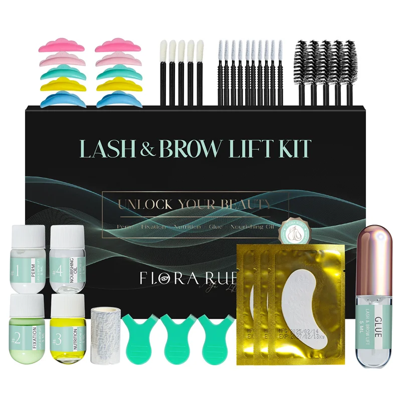 

Lash Lift Kit,Eyelash Perm Kit,Lash Lift &Tint Kit Professional Eyebrows Dye Lash Extension Set Semi-Permanent