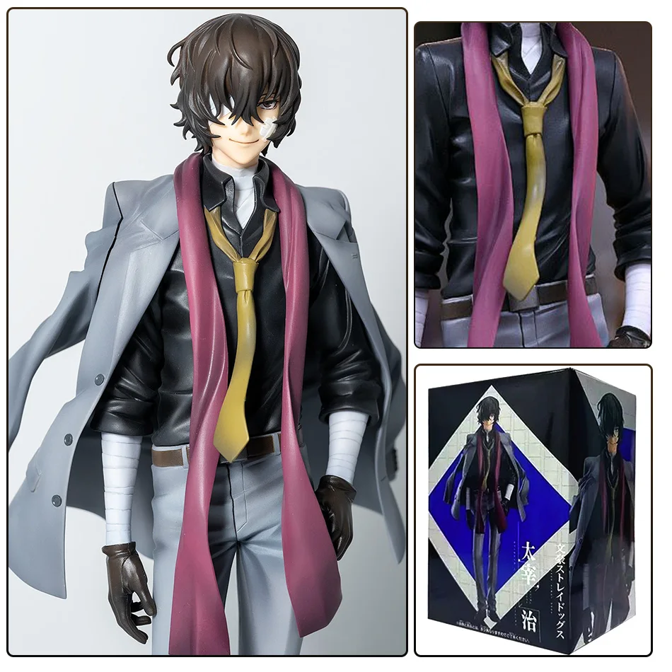 Anime Bungo Zwerfhonden Nakahara Chuya Figuur Dazai Osamu Actiefiguren Noedels Druk Model PVC Collectible Speelgoed Verjaardagscadeautjes