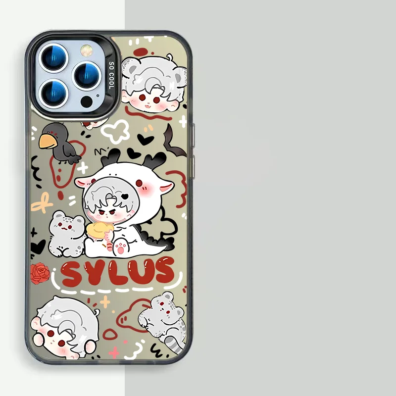 Love and Deepspace Sylus Exclusive Silicone Soft Cover for IPhone 16 15 14 13 12 11 Pro Max Cushion Shockproof Phone Case