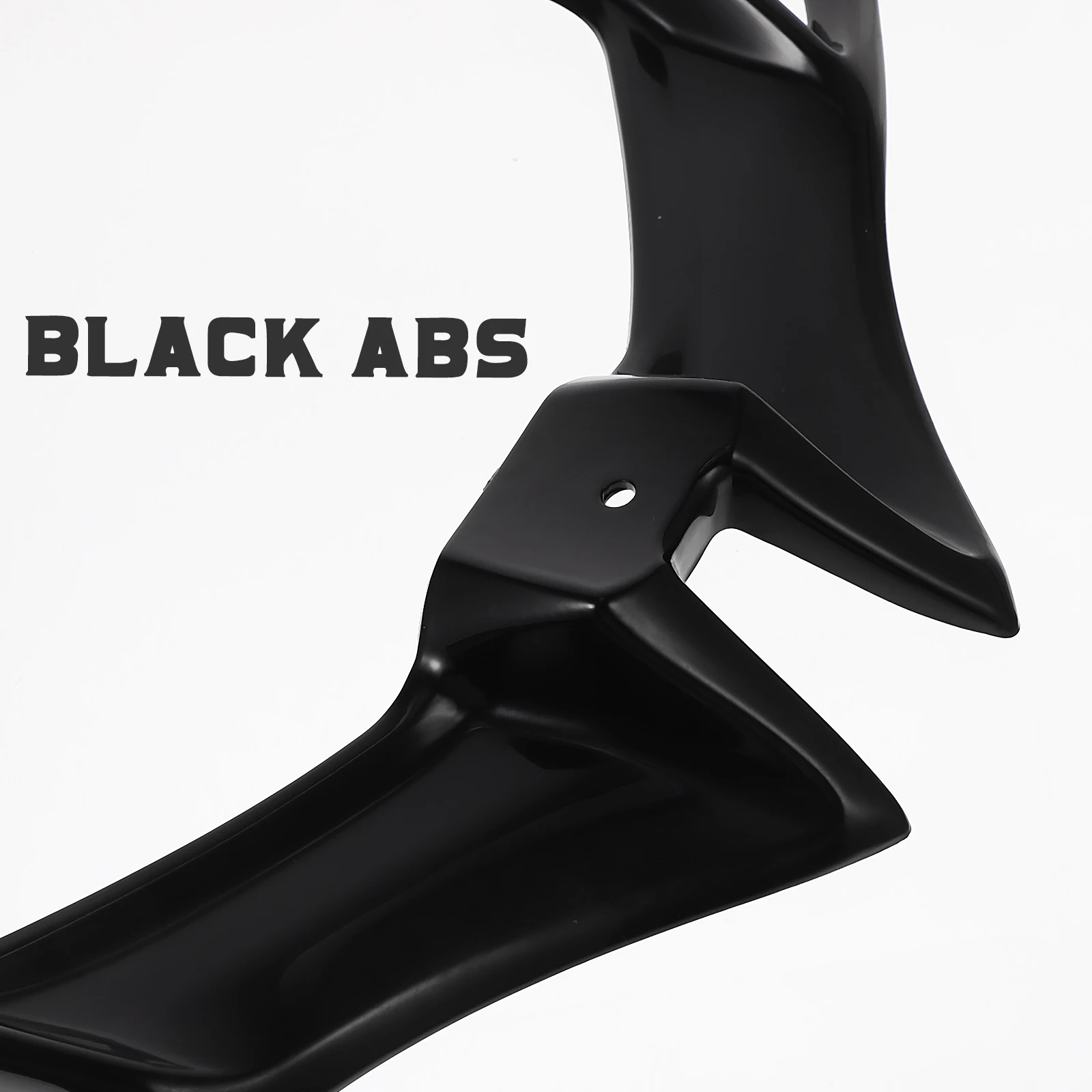 

Stylish Motorcycle Fairing Replacement Durable Abs Aerodynamic Front Spoiler Wing Wear-Resistant Motorbike Decorative