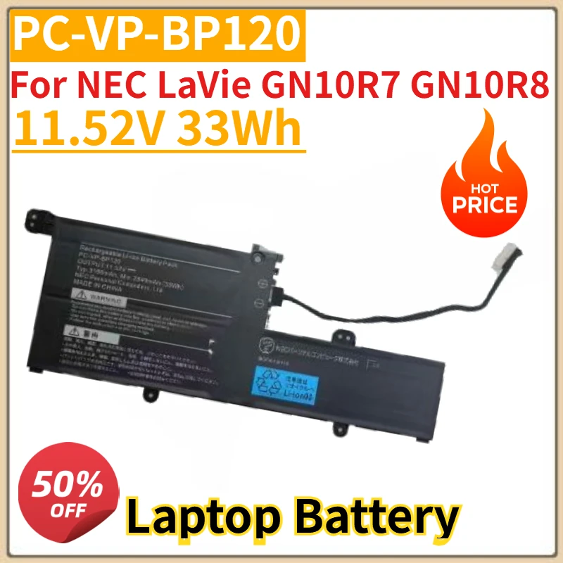 

High Quality New PC-VP-BP126 PC-VP-BP120 Laptop Battery 11.52V 33Wh For NEC LaVie GN10R7 GN10R8