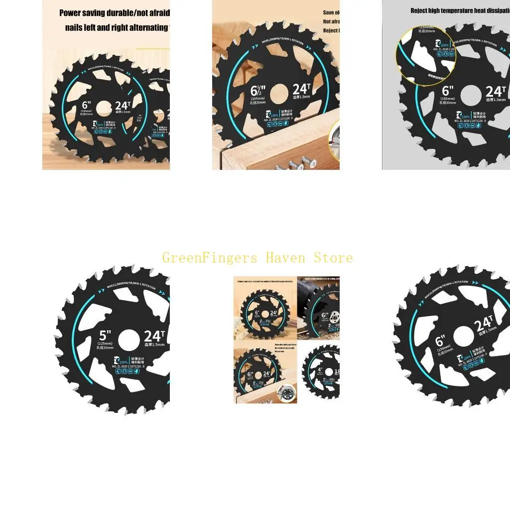 

F68D Легкое энергосберегающее полотно бензопилы для литиевой электрической бензопилы с улучшенным рассеиванием тепла 24 зубца