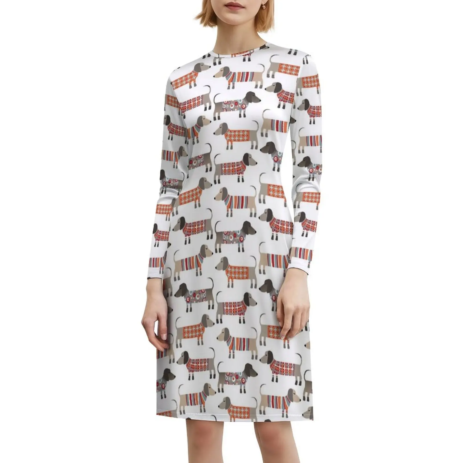 السجق الكلاب في البلوزات فستان عطلة مثير للنساء شاطئ حفلة عيد ميلاد فستان قصير الكلب السجق الكلب وينر الكلب الحيوان #6