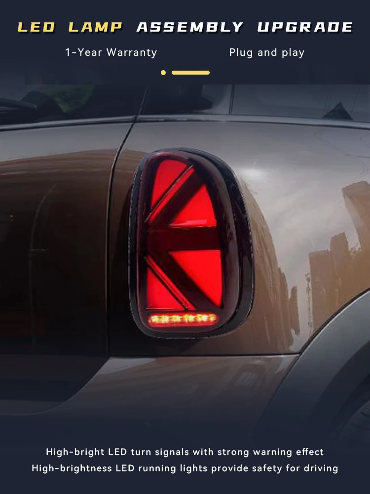Car Stuff For BMW MINI Countryman 2011-2016 R60 Rear Lamp DRL Taillight Turn Signal Highlight LED Bulbs Reverse Auto Accessories