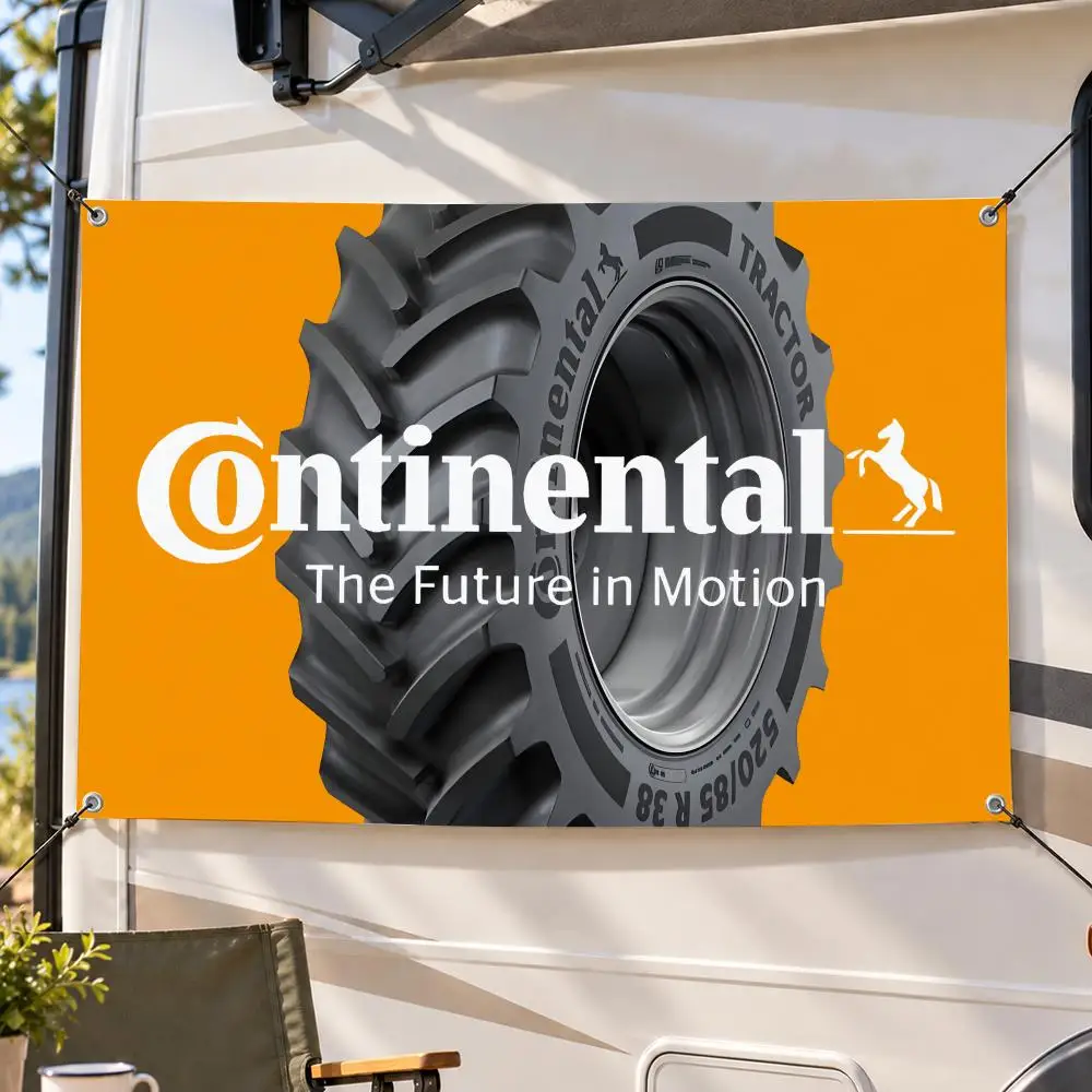 Brand Modern Continental Tires Flags Decorative Flag Banner Indoor Outdoor Garden Yard Patio Party Camping Wall Decor Gift