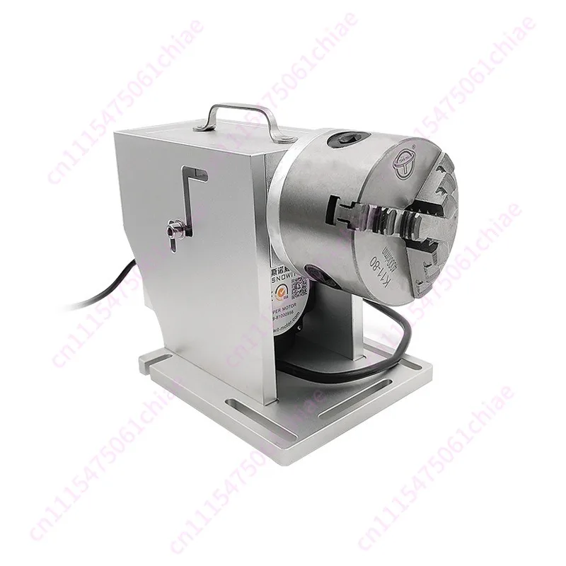 Rotary welding platform adjustable laser marking machine, rotating shaft 80 speed regulating chuck