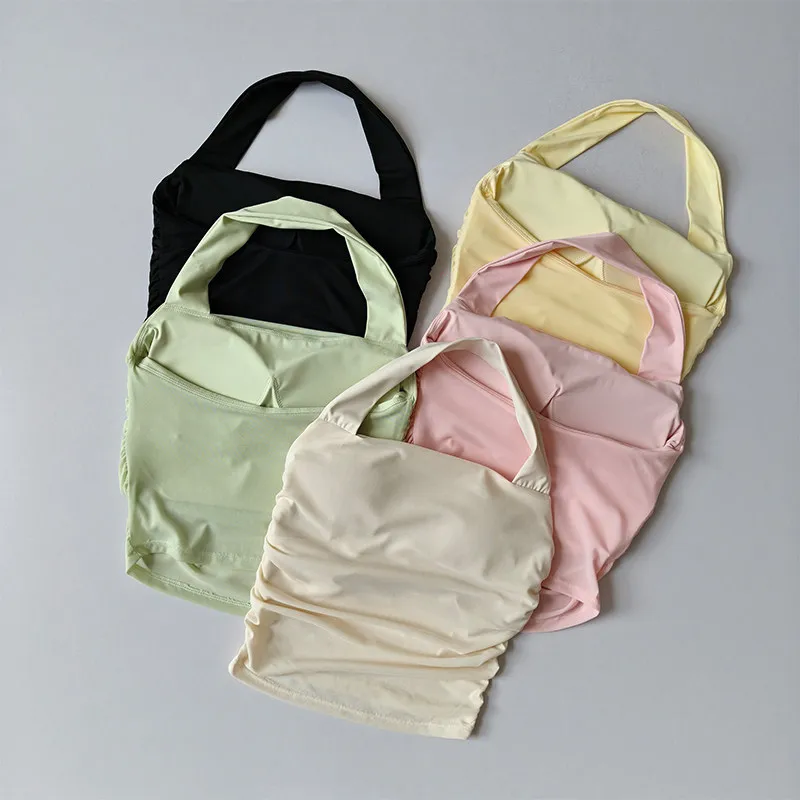 Damen-Sport-BH mit schönem Rücken, Neckholder-Yoga-Top mit festen Cups und Brustpolster, atmungsaktive Oberbekleidung, Fitness-BH – Detail 15
