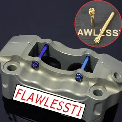 FLAWLESSTI Radial Brake Caliper Gr5 Titanium Pin For Brembo HPK GP4-RB