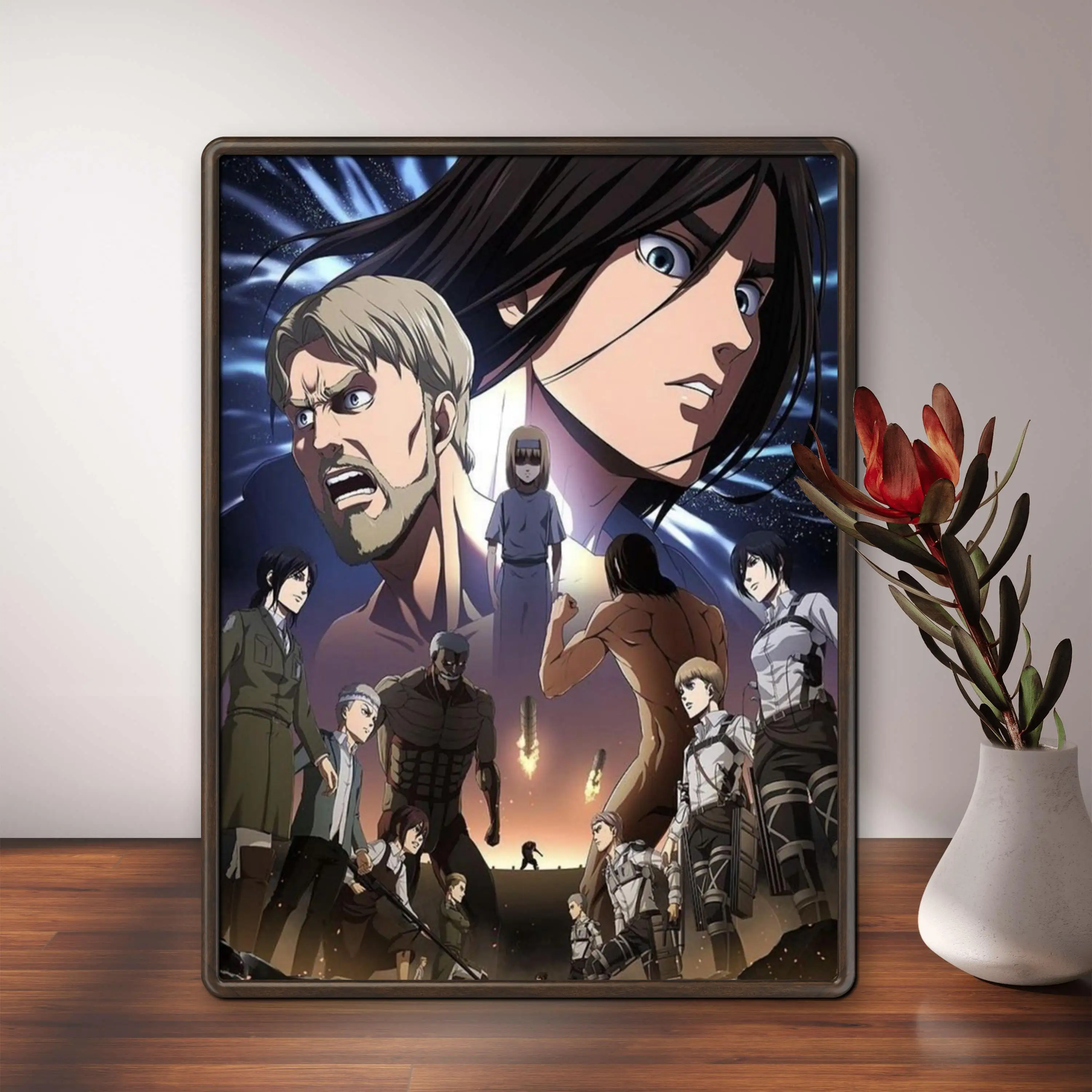 انمي ياباني هجوم على تيتان جديد الماس الفن اللوحة الكابتن ليفي أكرمان ميكاسا صورة فسيفساء لتقوم بها بنفسك عبر غرزة ديكور 2024