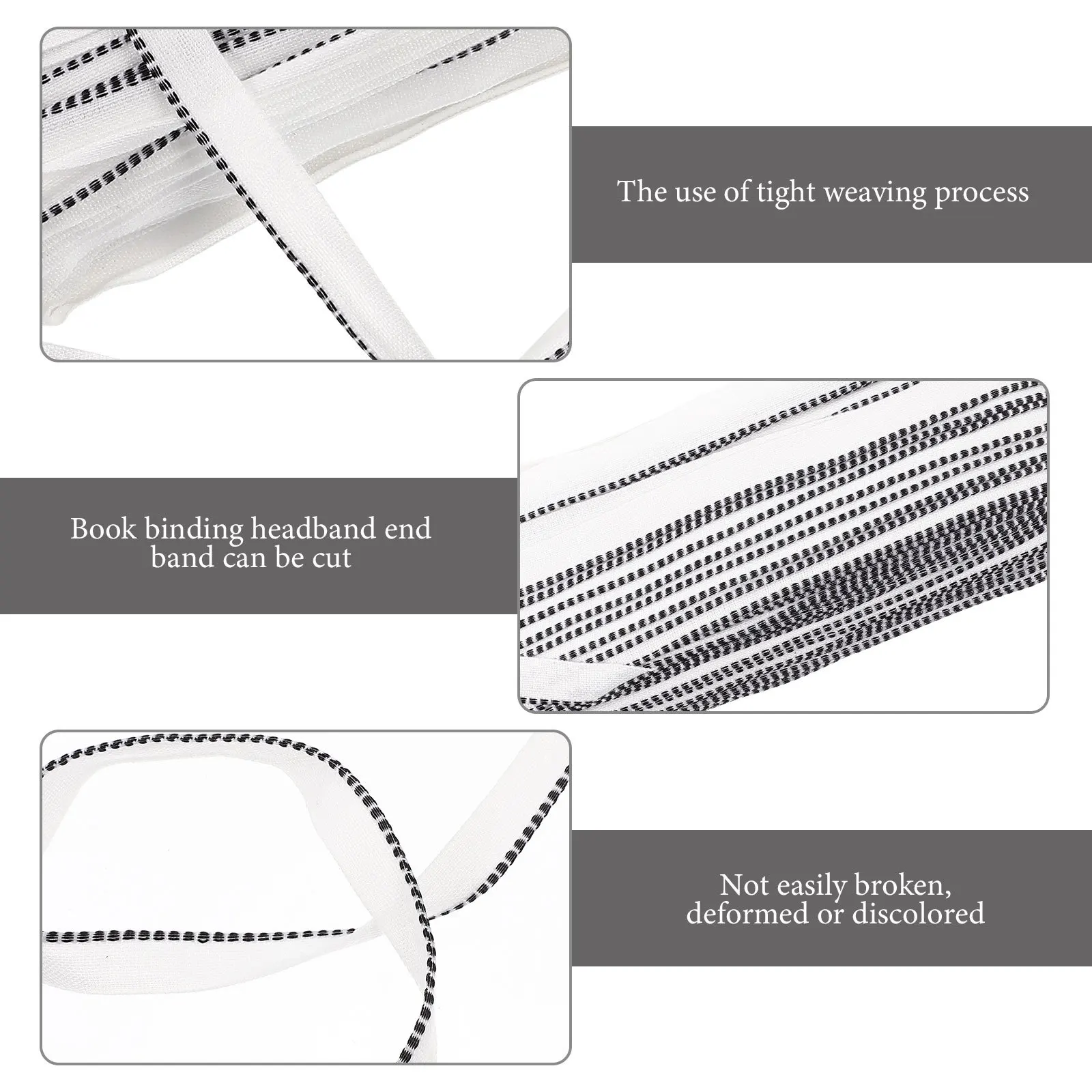 1 Roll Binding Belt 10M Diy Book Decoration Tail Band Ribbon For Hardcover Album Binding Supplies Album Decor Craft
