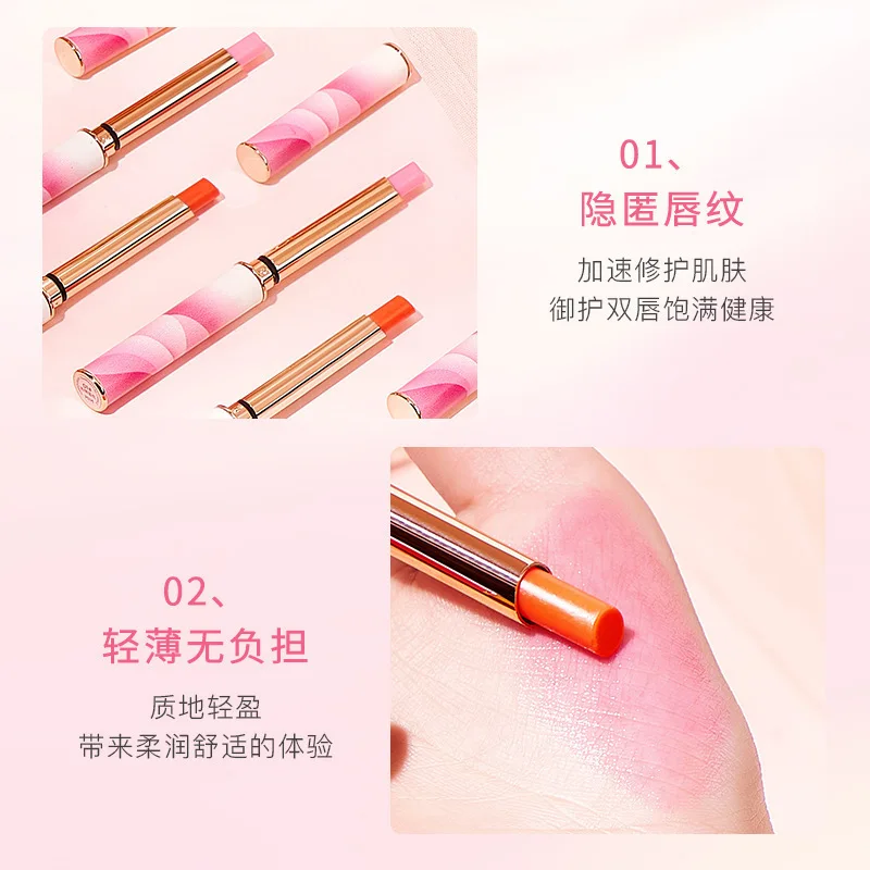 Rose Powder Small Capillary Lipstick Velvet Matte Moisturizing Color-Developing Lipstick Girl's Heart Schoolgirl Makeup