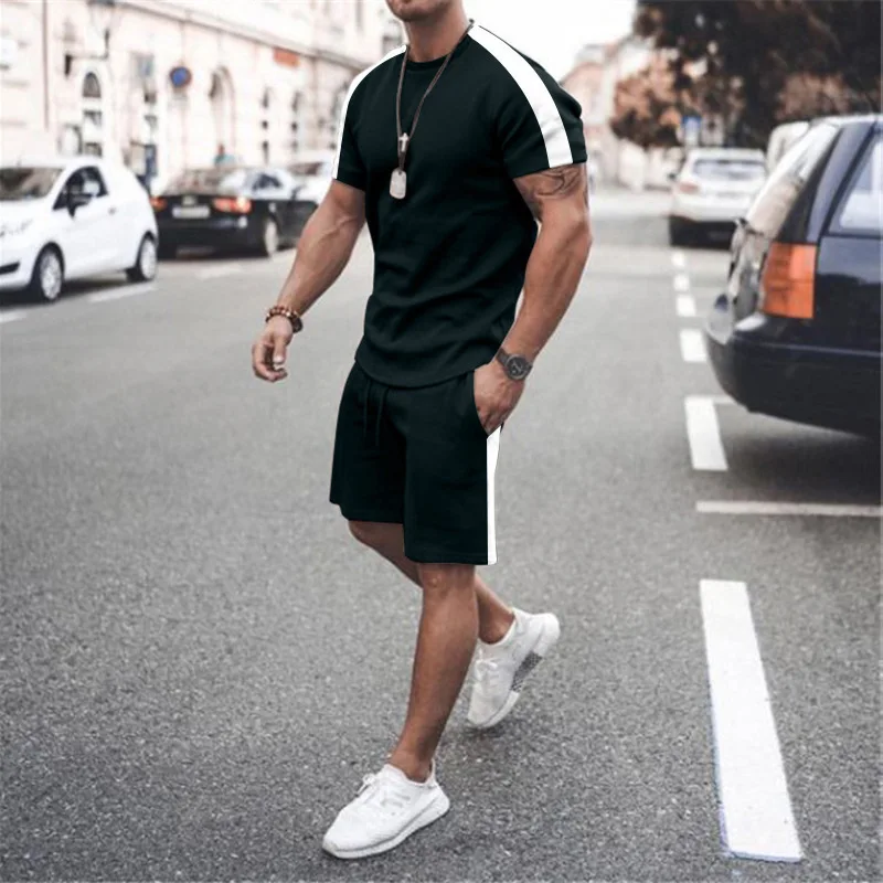 

Summer Hot Selling Men's Shorts Short Sleeved 3D Printed Set, Beach Vacation Breathable, Fashionable and Comfortable Thin Set