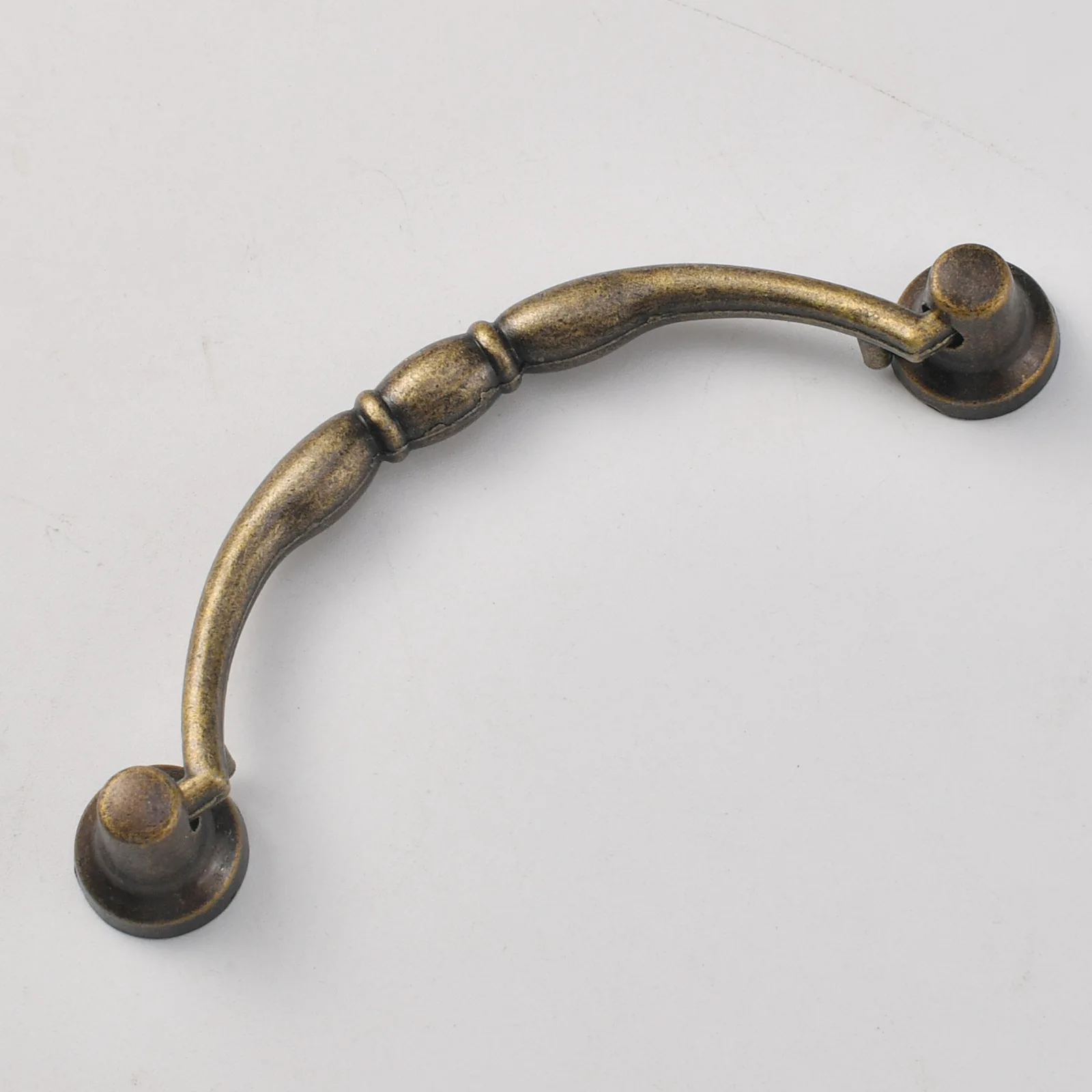New antique strip bronze zinc alloy drawer wooden box decorative handle hole distance 92mm handle