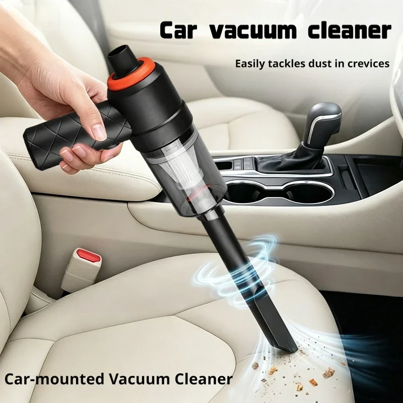 Portable Wireless Car Vacuum Cleaner 2-in-1 Suction And Blow Function Rechargeable Dust Collector for Home And Vehicle Cleaning