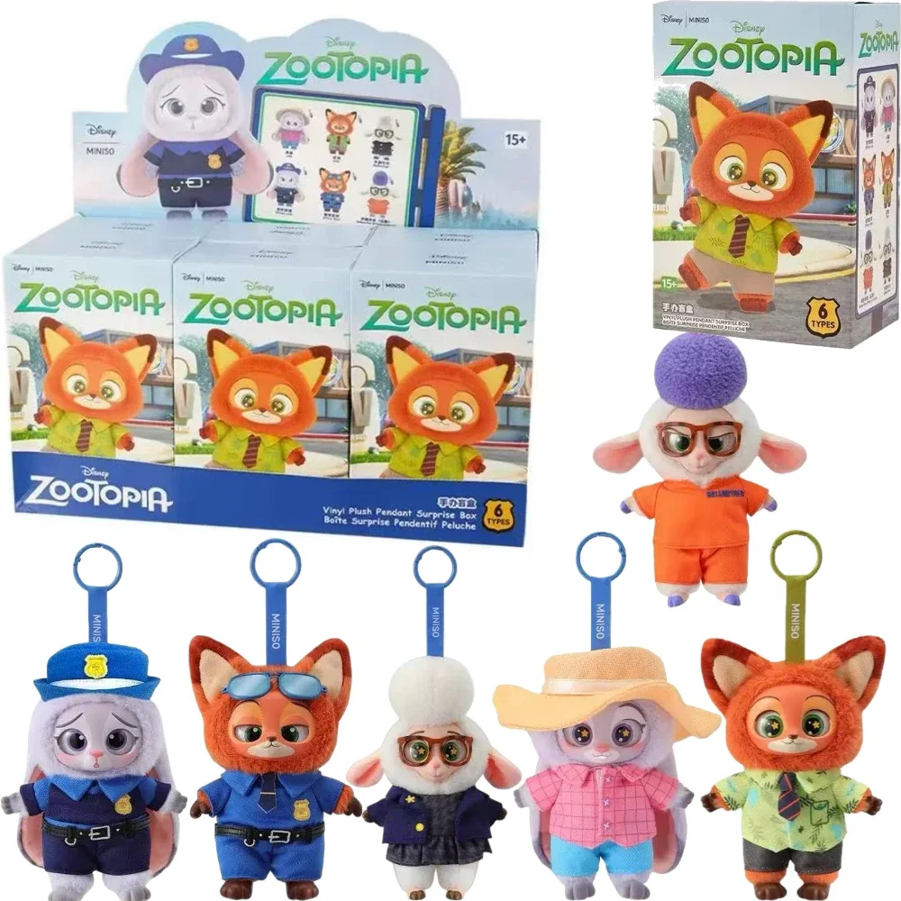 ディズニー ブランド ズートピア 6種類 ブラインドボックス 可愛い ニック ジュディ アクションフィギュア ぬいぐるみ ビニール人形 ミステリーボックス アニメフィギュア クリスマスプレゼント