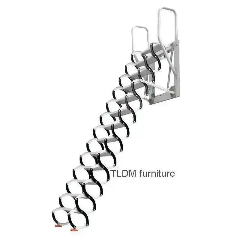

Invisible Folding Ladders Outdoor Wall-mounted Ladders Attic Retractable Stairs Home Lifting Indoor and Simple Stretching Stairs