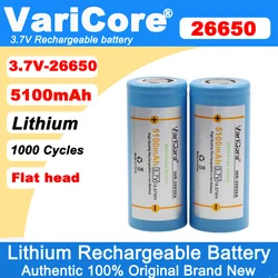 VariCore 26650A 5100mAh Li-ion 3.7v Rechargeable Battery for Flashlight 20A 3.6V Power batteries