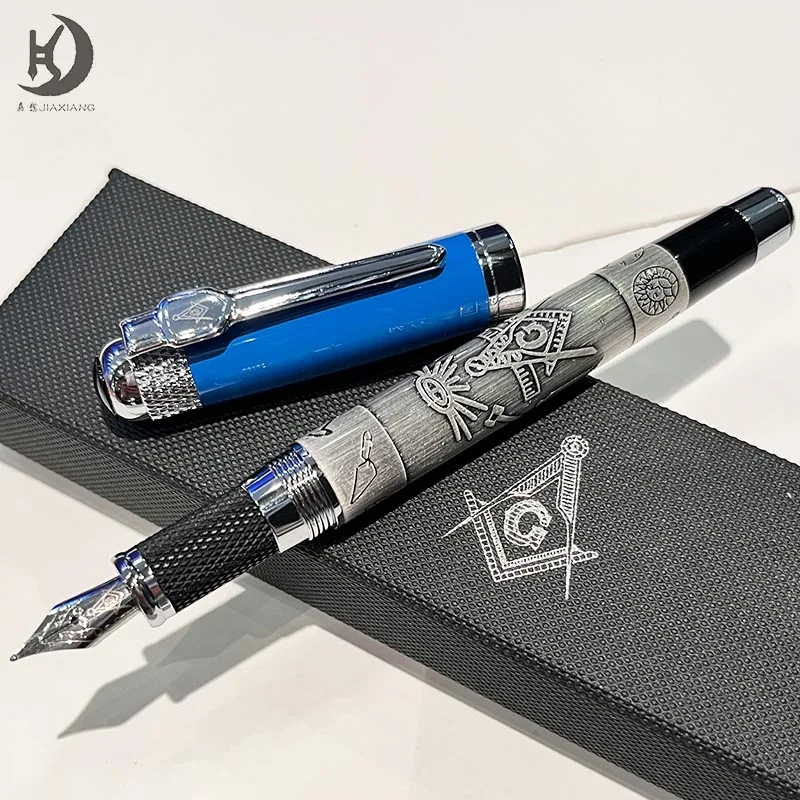 Treasure Gurus Eastern Star Masonic Hochwertiger Schwerer Füllfederhalter mit Geschenkbox-Set – Detail 3