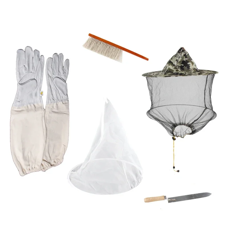 Beekeeping Tools Full Set of Bee Tools Bee Keeping Products Honey Filter Net Fine and Special Bee Keeping Gloves