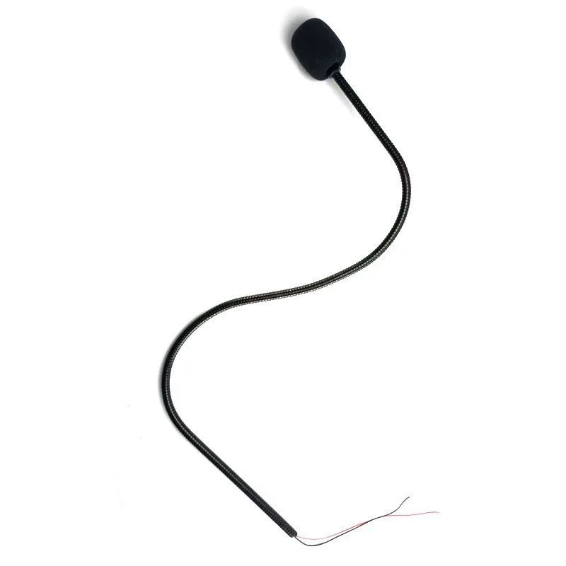 DIY pluggless solderable gooseneck microphone, bendable qualitative modification pluggless radio microphone