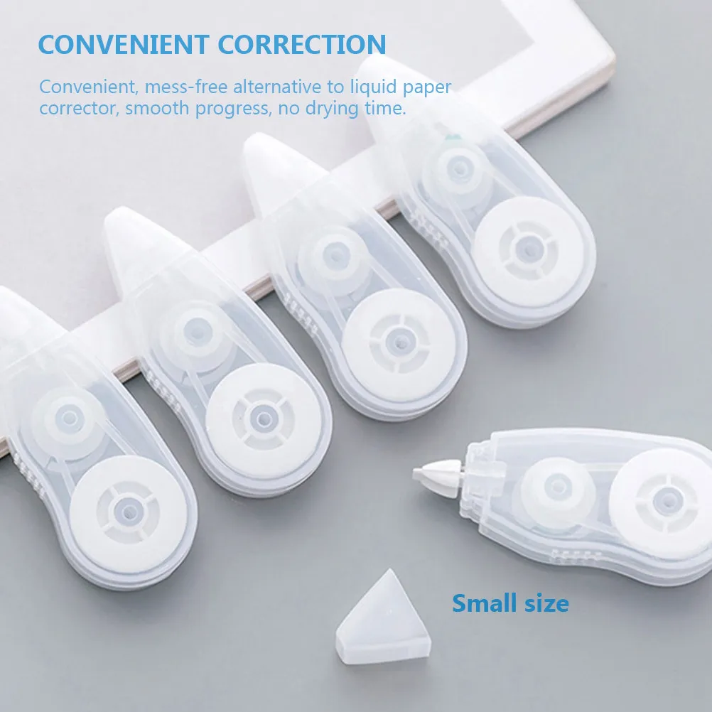 6Pcs Students Correction Tape Tape Portable Compact Design Fast Correction No Drying Time Comfortable Grip Writing