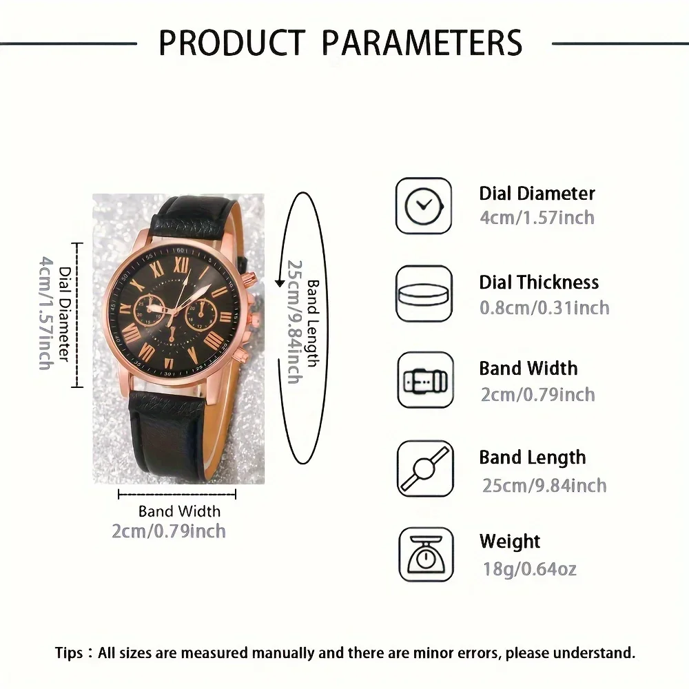 Women's Fashion Quartz Watch Set with Heart Shaped Jewelry Set - A Stylish and Simple Gift for Her