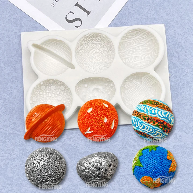 Planet Star Meteorite Silicone Cake Baking Mold Sugarcraft Chocolate Cupcake Resin Tools Fondant Decorating Tools