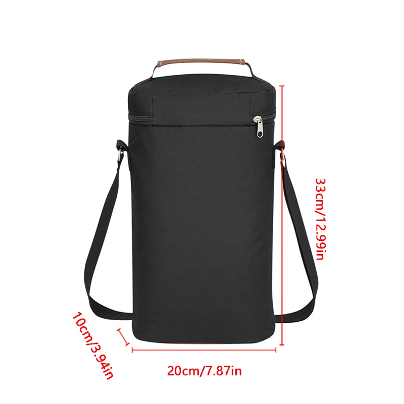 7L Kühler Weinflasche Isolierte Tasche für Wein Thermal 2 Getränkeflasche Bier Outdoor Tragbare Party Reiseträger Weinkühler Totes