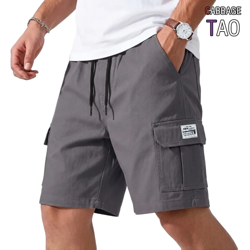 Mens Summer Casual Knee Length Shorts Multi Pocket Cargo Bottoms Tactical Sport Shorts Perfect for Jogging Gym Daily Work Wear