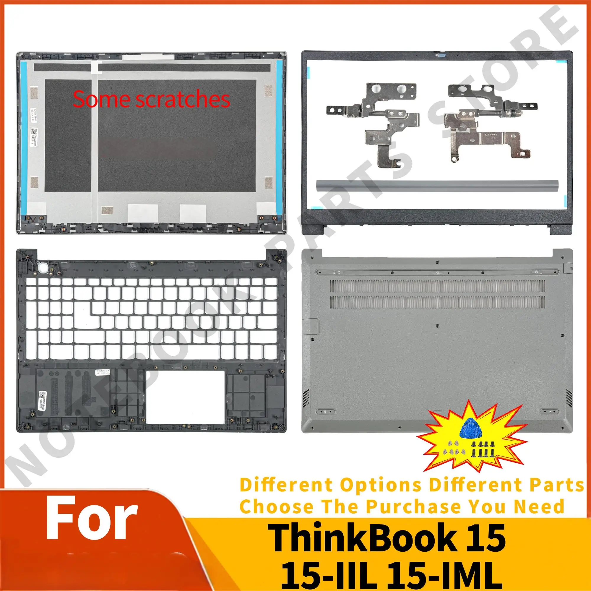 

Детали для ThinkBook 15 15-IIL 15-IML, верхняя крышка ЖК-дисплея, задняя крышка 4ELVALCLV50, Безель 44LVALBLV10, Упор для рук, 4FLVATALV50, ремонт нижней части