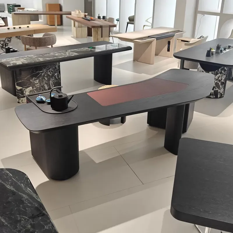 Modern Minimalist Special Shaped Desk High End Negotiation Table Home Study Writing Desk Simple Style Office Furniture