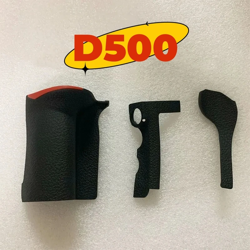 3pcs/Set For Nikon D500 Leather Trim Body Thumb Rubber Parts Camera Repair Replacemebt Parts