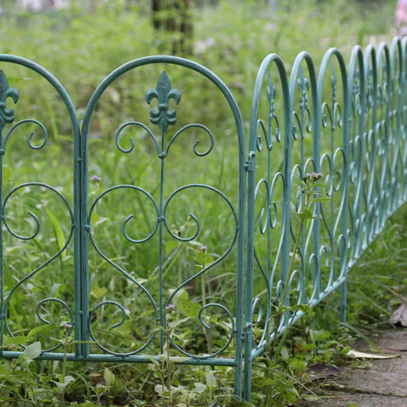 4PCS Iron Artistic Diy Garden Fence Kit branches and leaves birds flowers Shanlan climbing vine Zippity Fence Barrier