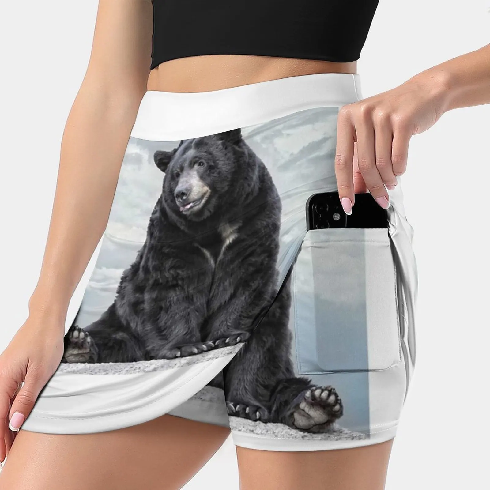 Lions & Tigers & Bears , Oh My! Women's skirt With Pocket Vintage Skirt Printing A Line Skirts Summer Clothes Animal