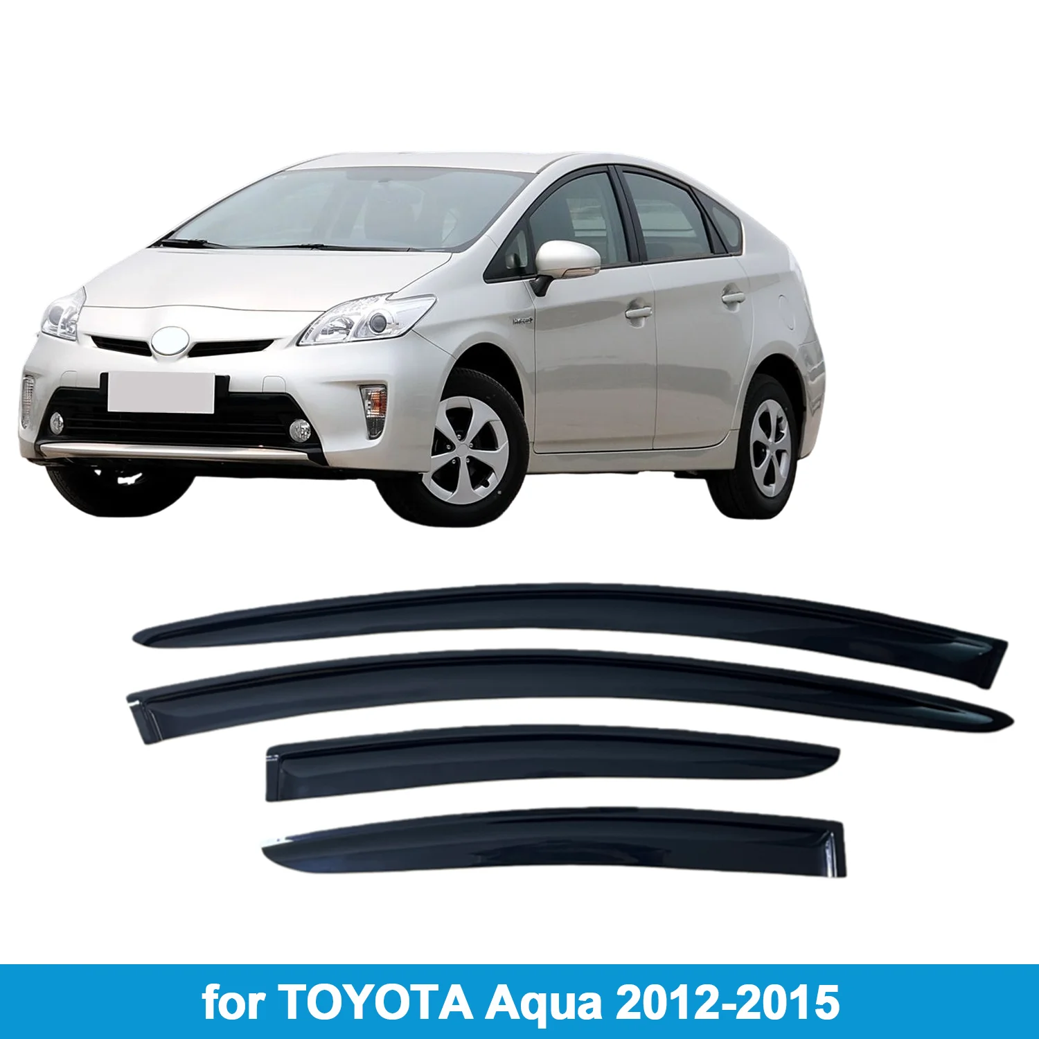 

Оконный козырек для TOYOTA Aqua 2012-2015, защита от дождя, боковой дефлектор, защита от атмосферных воздействий, лента для наружного крепления