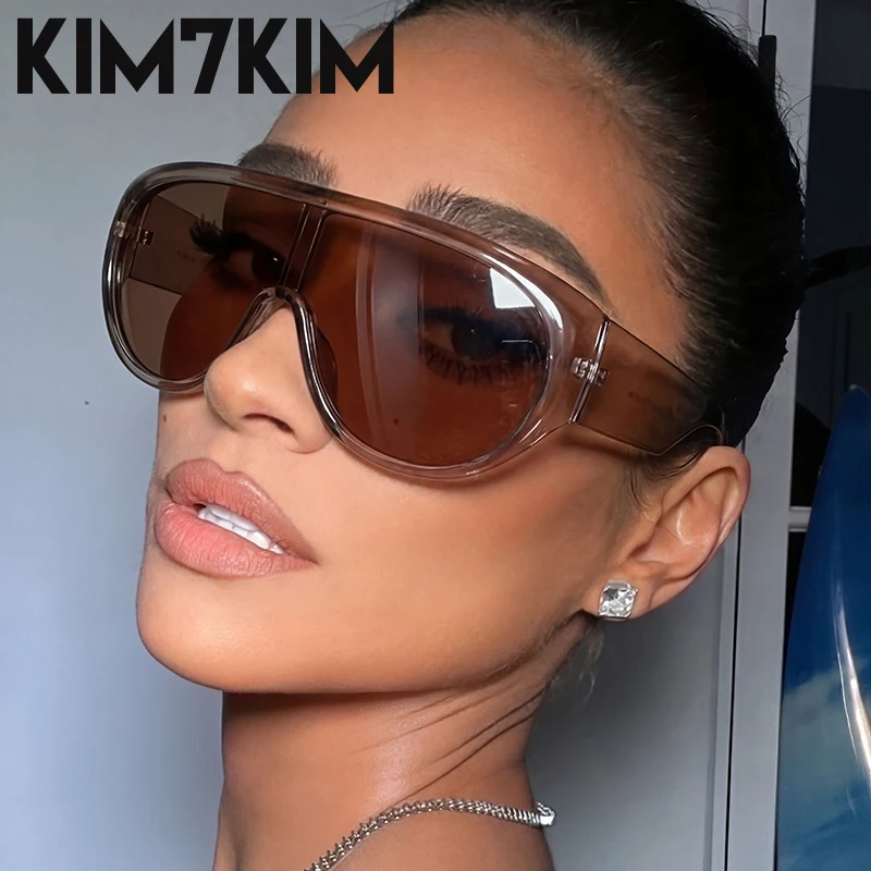 Steampunk Futuriste Bouclier lunettes de Soleil Femmes Surdimensionné Y2K Monobloc Lunettes de Soleil 2026 De Luxe Designer Coupe-Vent Lunettes