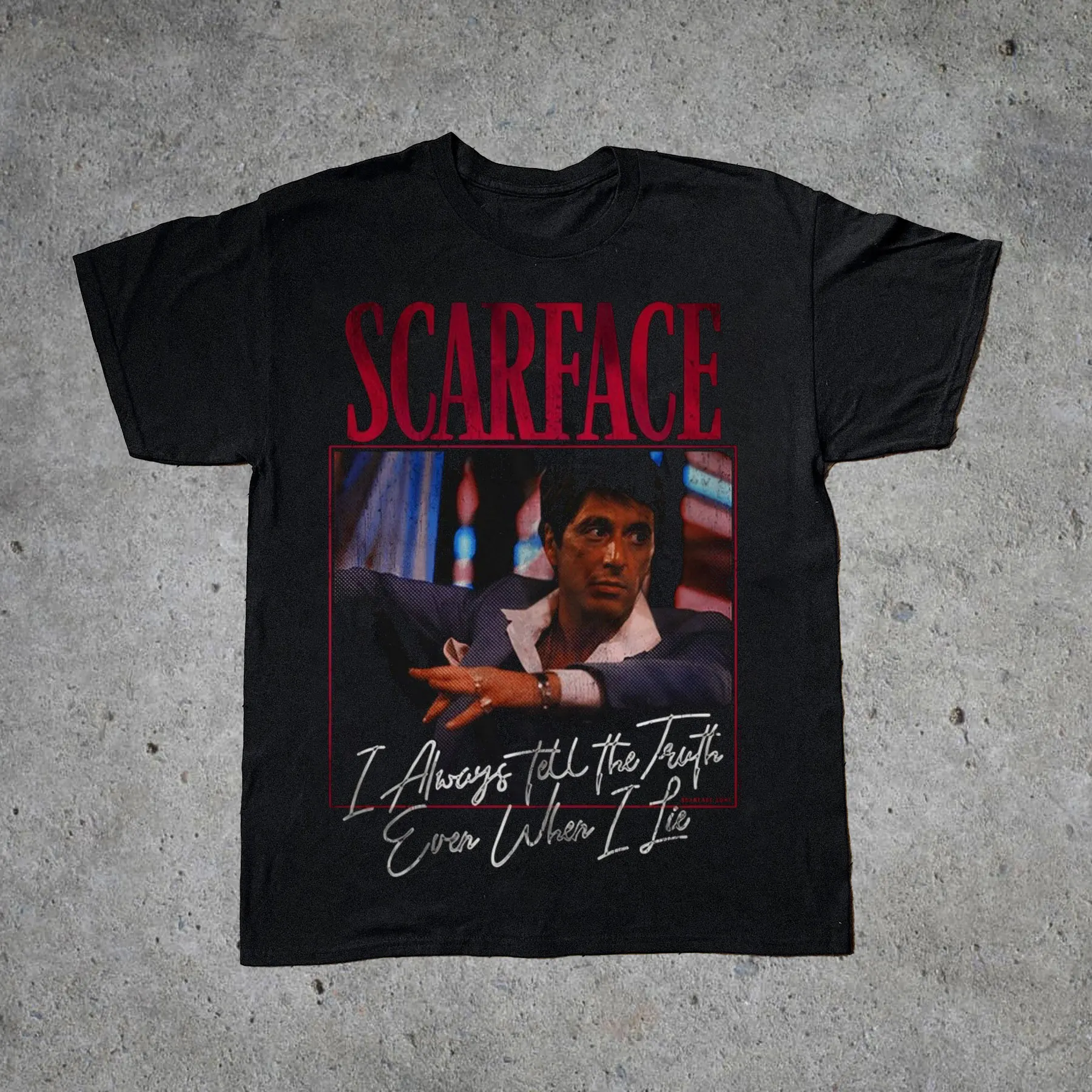 

Streetwear Hip Hop T-shrit Scarface The World Is Yous Graphic Womens Oversized Y2k Short Sleeve Hot-selling Harajuku Female Tees
